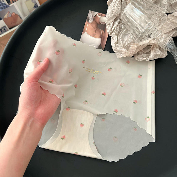 Ice Silk Girl’s Ultra-Thin Underwear – Traceless, Breathable, Anti-Bacterial | Mid-Waist Briefs