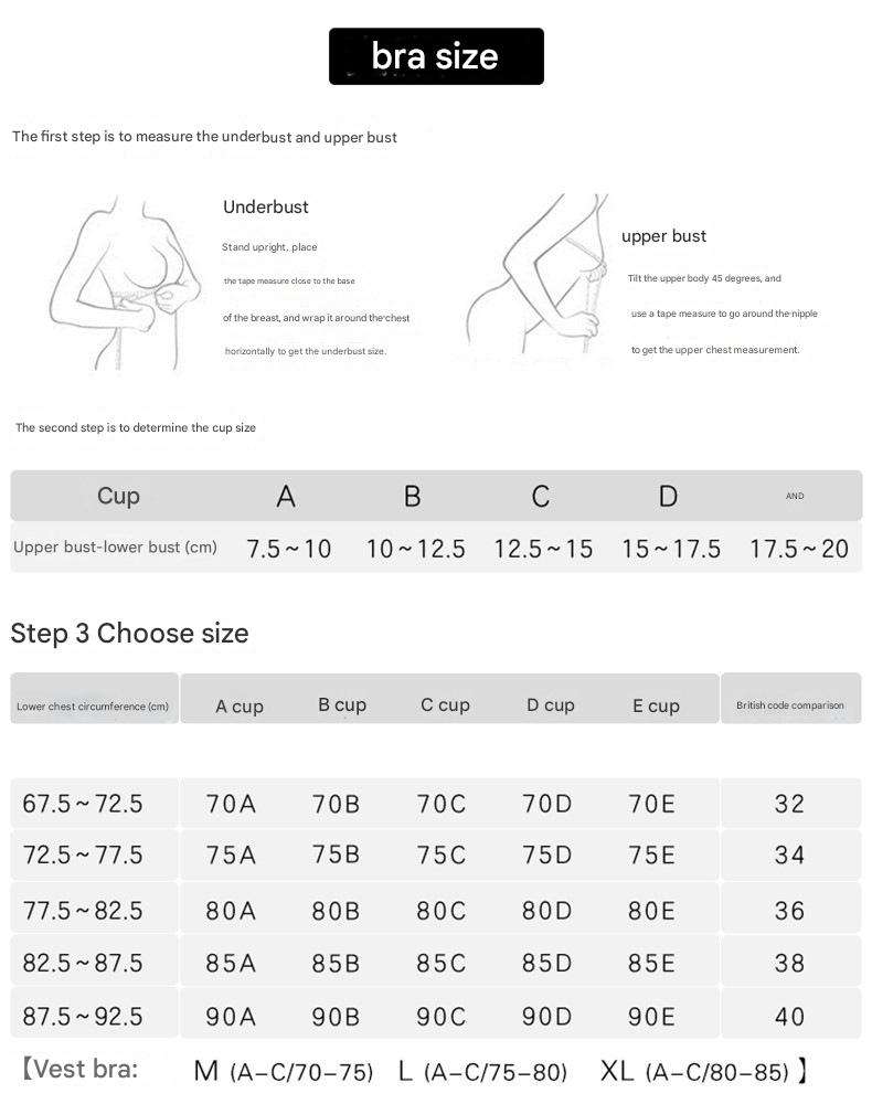 Push Up Bra Beautiful Back Traceless Upper Support, Adjustable & Comfortable  Anti-Sagging