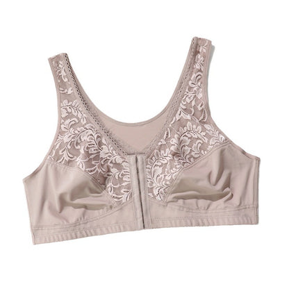Plus Size Front-Clasp Wire-Free Seamless Bra for Women – Ultra-Thin Cups, Full Coverage & Everyday Comfort