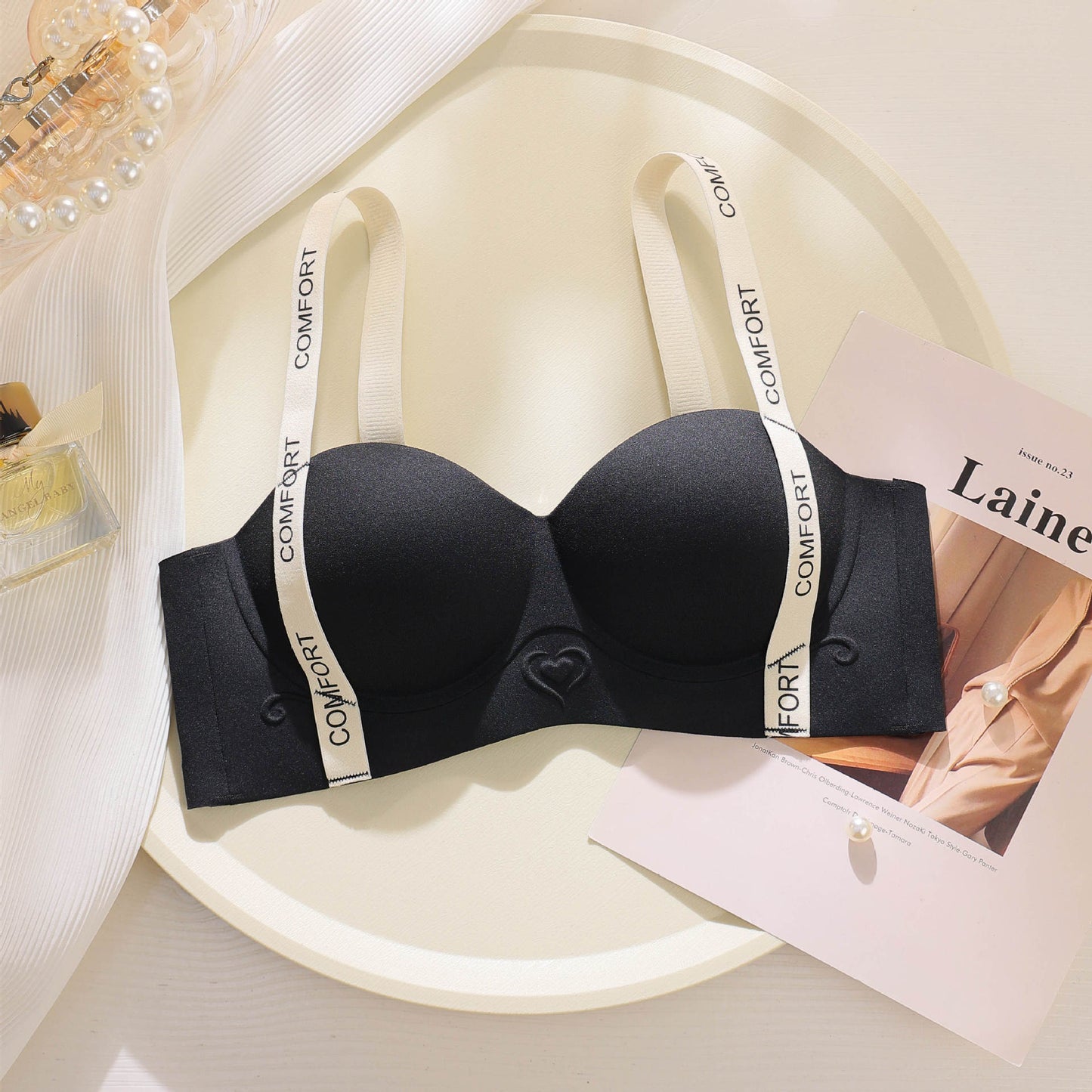 Half-Cup Push-Up Bra – For Small Breasts, Wireless & Anti-Sag Design