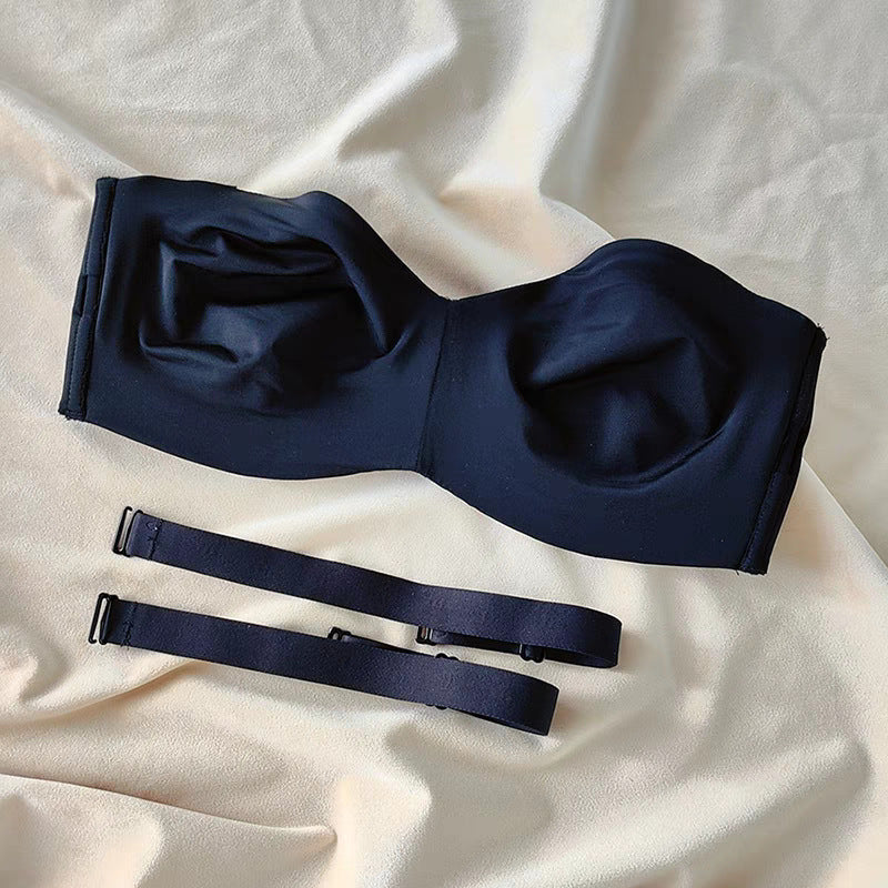 Strapless Push-Up Bra for Women – Large Bust Support, Invisible & Anti-Slip