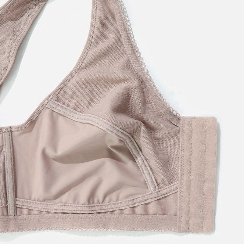 Plus Size Front-Clasp Wire-Free Seamless Bra for Women – Ultra-Thin Cups, Full Coverage & Everyday Comfort