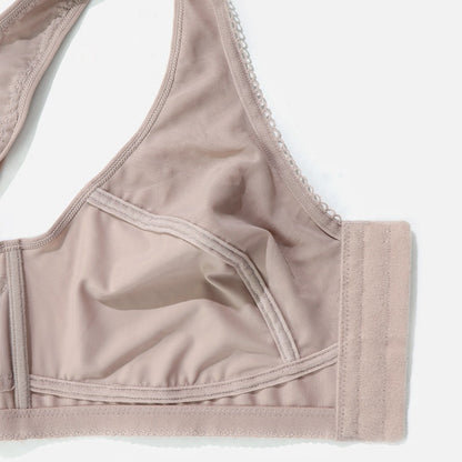 Plus Size Front-Clasp Wire-Free Seamless Bra for Women – Ultra-Thin Cups, Full Coverage & Everyday Comfort