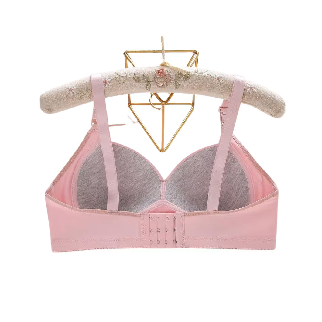 Plus size thin cup shiny bra, large size sexy bralette, supportive sports bra for women