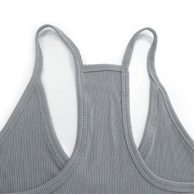 High Elastic Milk Silk Slim Fit Camisole for Women | Macaron Color Street Style Spaghetti Strap Crop Top