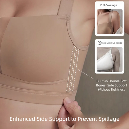 Ultra-Thin Seamless Full-Cup Bra for Women – Push-Up Support, Anti-Sagging, Plus Size Comfort Bra