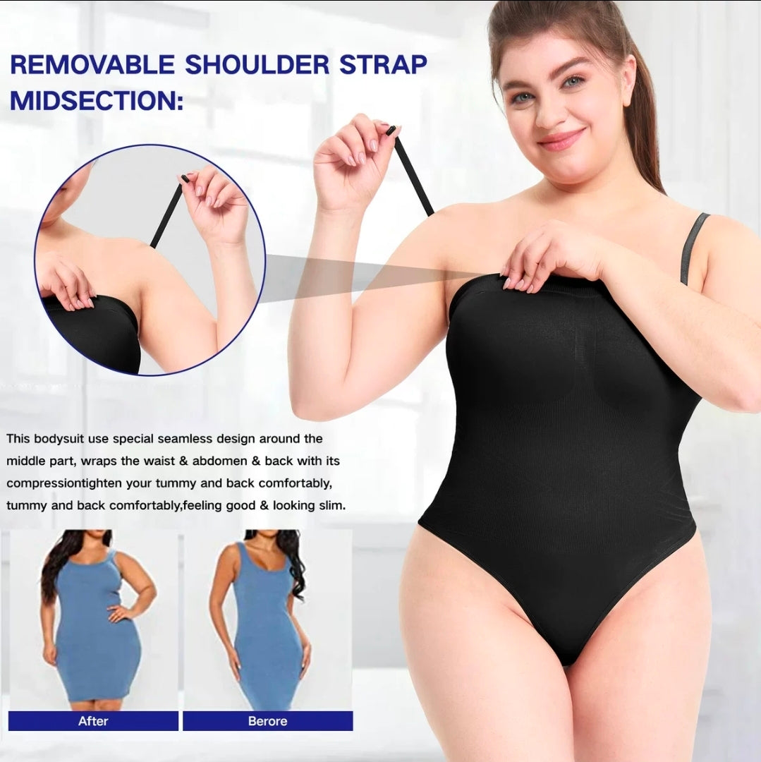 Seamless Strapless Shapewear Bodysuit – Tummy & Waist Control