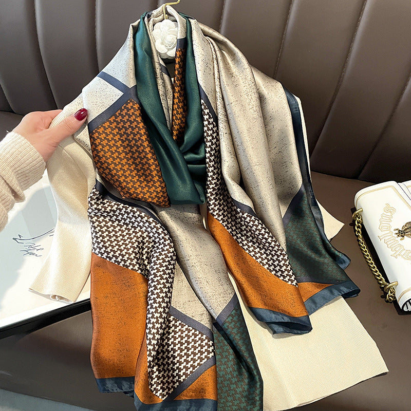 New Long Scarf for Women- Golden Design