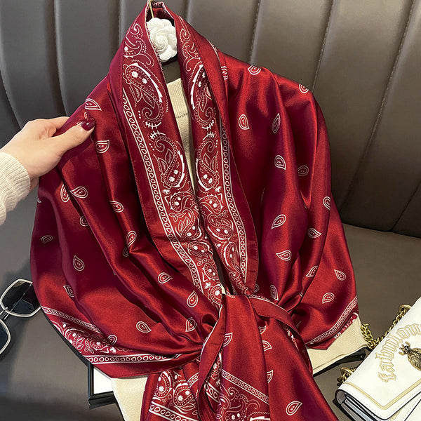 New Long Silk Scarf for Women