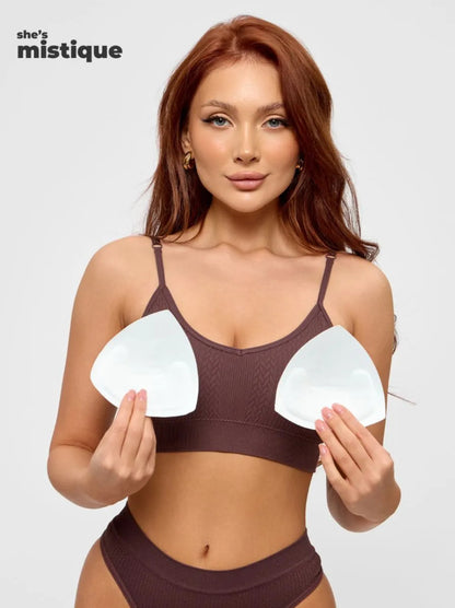 French Style Wireless Bra & Panty Set for Women – Seamless Breathable Cotton Lingerie Set