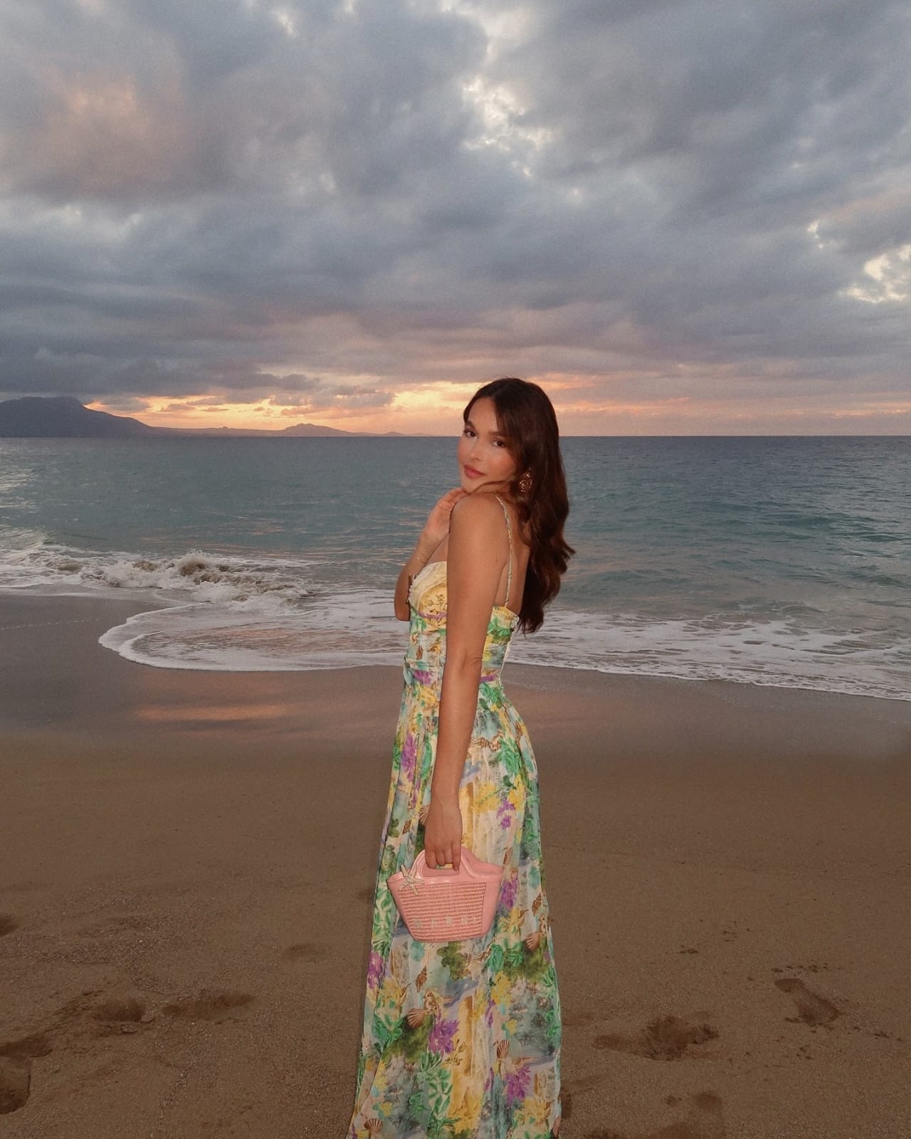Women's Floral Cutout One-Piece Swimsuit Set with Umbrella Skirt – Resort Style Beachwear