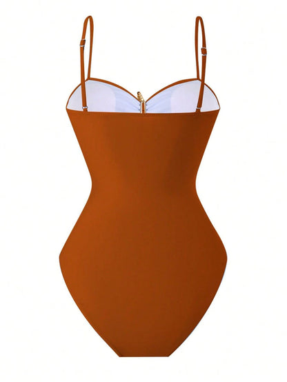 Women's High-Waisted Bikini Skirt Set – Metallic Star Beach Vacation Swimwear
