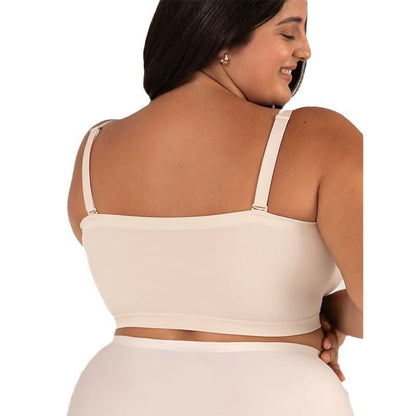 Plus Size Strapless Wireless Bra for Women – Seamless Shaping Bra with Silicone Anti-Slip Support
