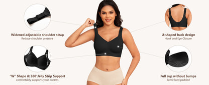 Wireless Seamless Plus Size Sports/Regular  Bra for Women