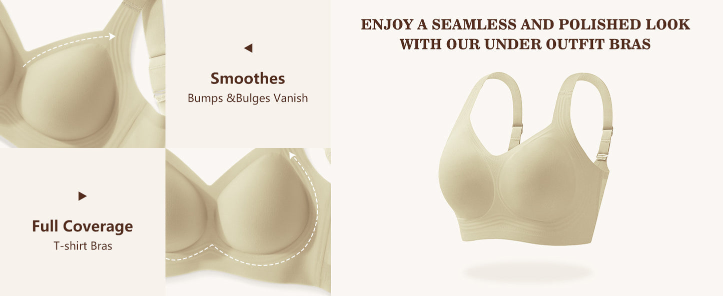 Wireless Seamless Plus Size Sports/Regular  Bra for Women