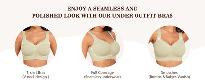 Wireless Seamless Plus Size Sports/Regular  Bra for Women
