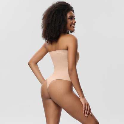 Seamless Strapless Shapewear Bodysuit – Tummy & Waist Control