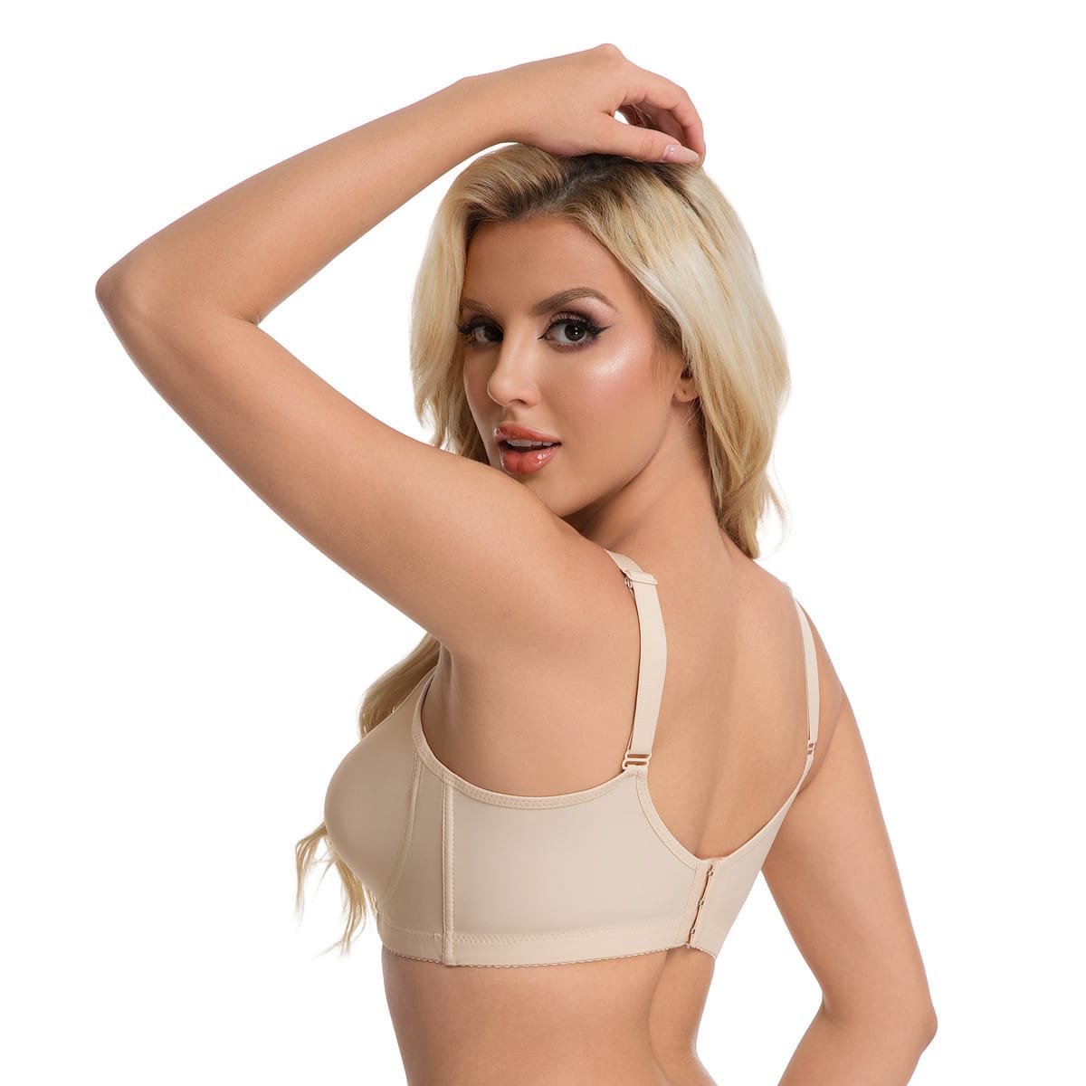 Plus Size Seamless Bra – Ultra-Thin Padded Push-Up Underwire Bra