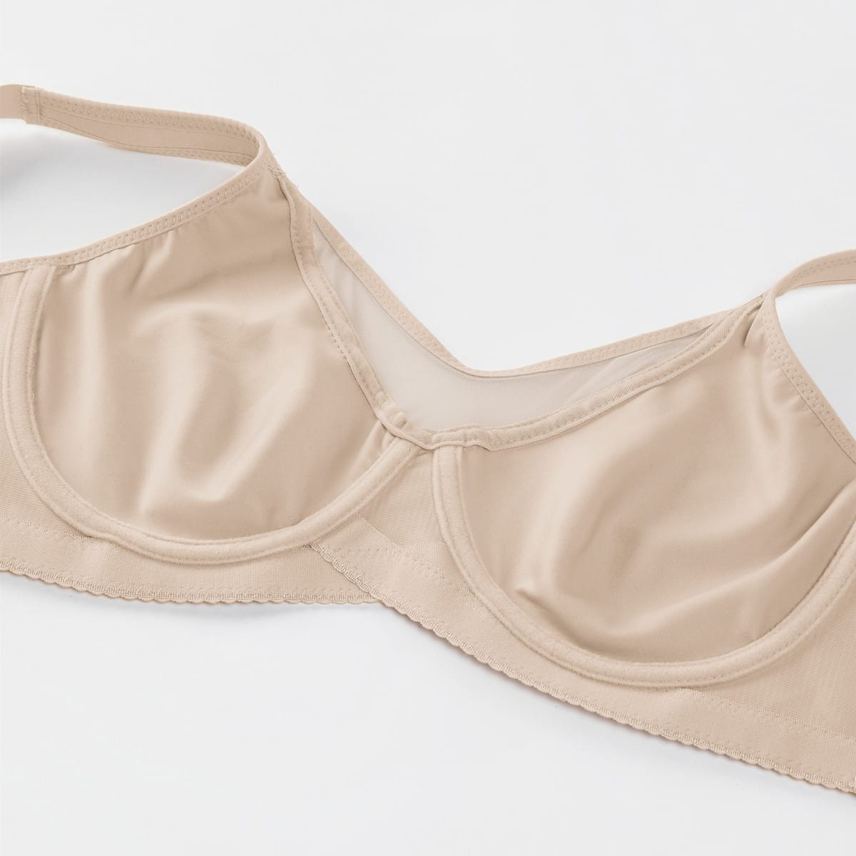 Plus Size Seamless Bra – Ultra-Thin Padded Push-Up Underwire Bra