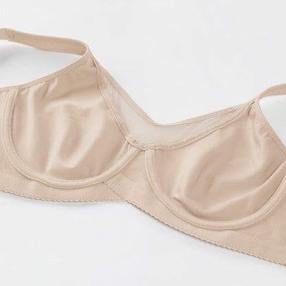 Plus Size Seamless Bra – Ultra-Thin Padded Push-Up Underwire Bra