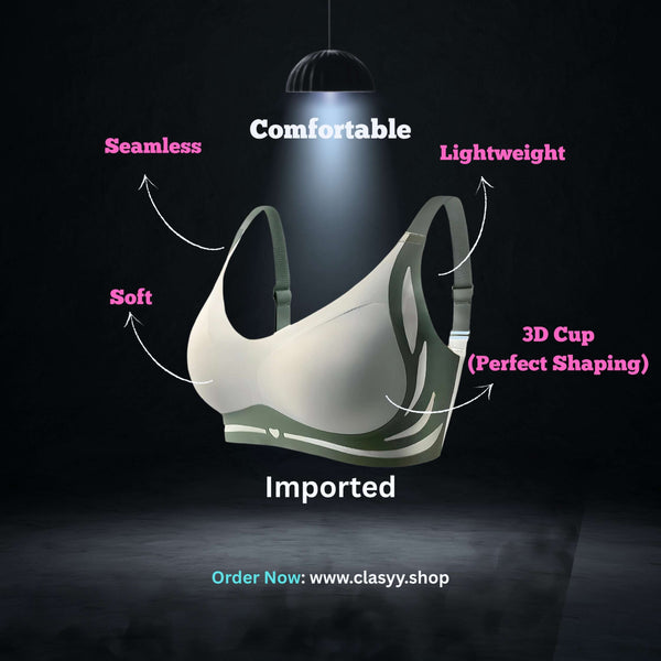 Push Up Bra Beautiful Back Traceless Upper Support, Adjustable & Comfortable  Anti-Sagging