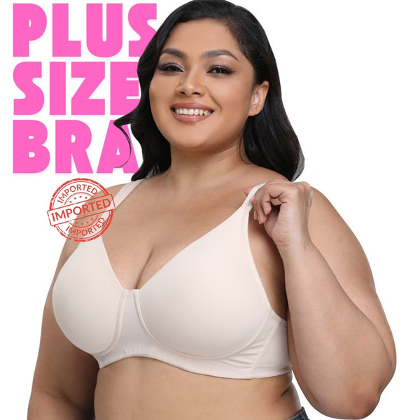 Plus Size Full Cup Wide Shoulder Strap Bra