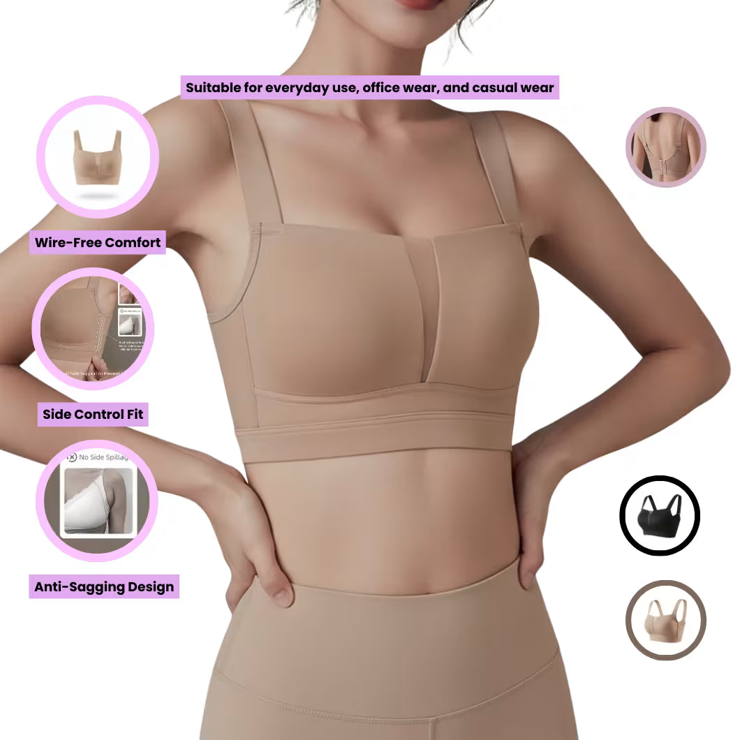 Ultra-Thin Seamless Full-Cup Bra for Women – Push-Up Support, Anti-Sagging, Plus Size Comfort Bra