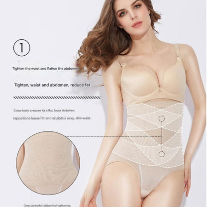 High Waist Postpartum Belly Control Panty for Women – Hip Lifting Body Shaping Shapewear (Plus Size)