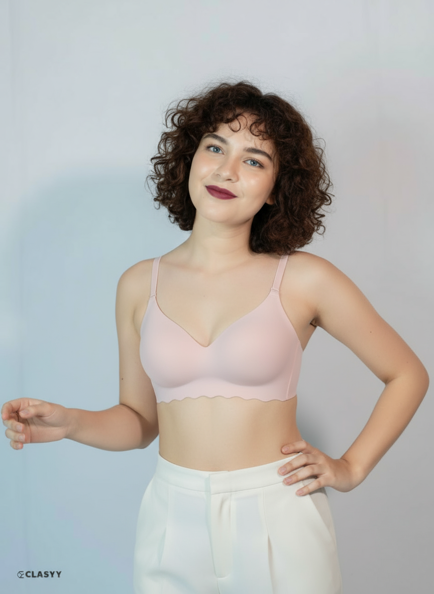 Seamless Ice Silk Sport Bra - Upper Support, Back Wrapped, Comfortable & Anti-Sagging