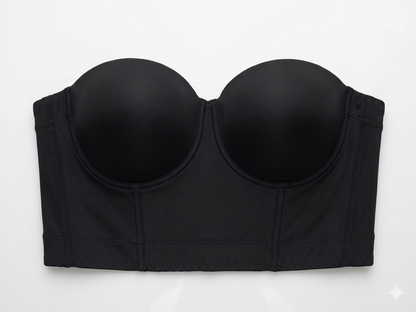 Plus Size Strapless Backless Bra for Women – Seamless Low Back Convertible Bra with Detachable Straps