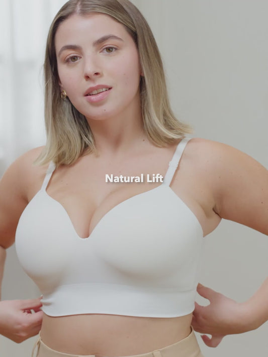 Seamless Supportive Bra for Women Without Wire – Comfortable Push-Up Side Support Shaping Bra (Plus Size Available)